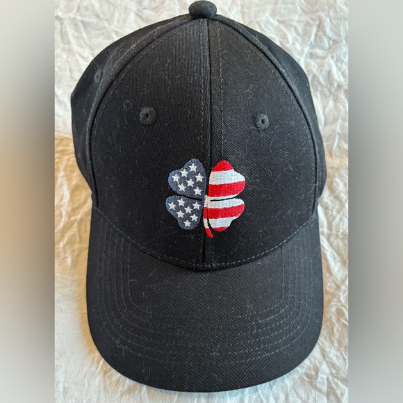 Lucky Brand Other - Lucky Brand Black Hat with Flag Clover